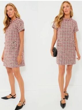 Tuckernuck | NEW Magnolia Tweed Short Sleeve Crew Neck Jackie Mini Dress 🆕